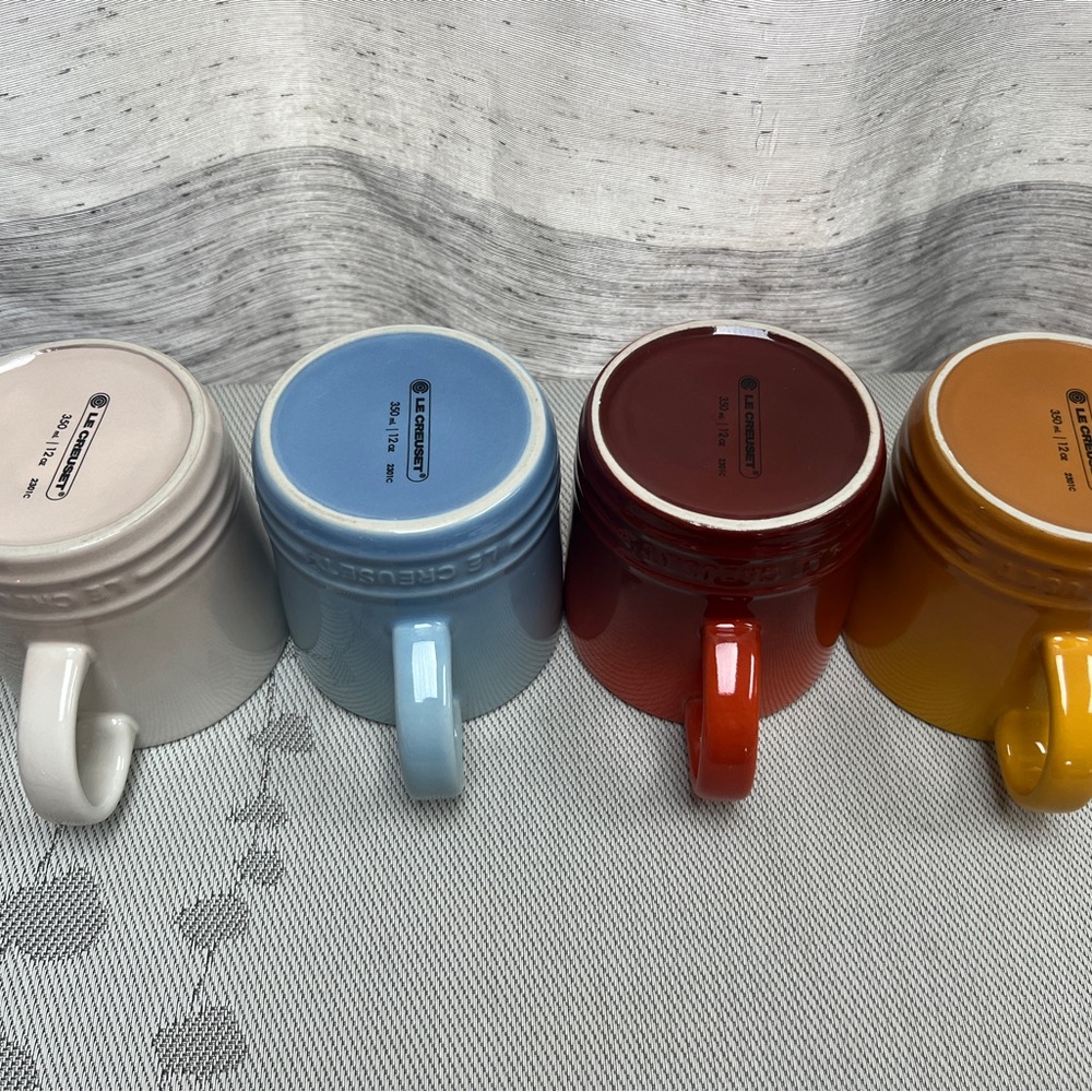 Le Creuset Elements  Collection Mugs | Set of 4 New In Box - Picture 3 of 9